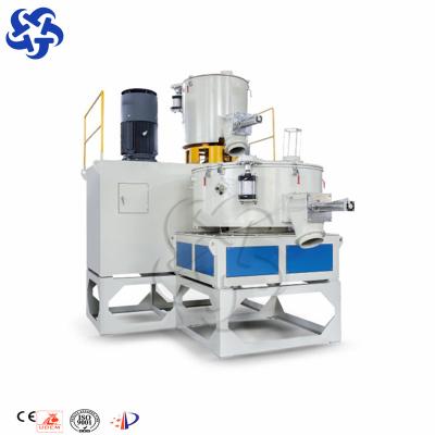 China Vertical And Horizontal Plastic Spc Wpc PP Mixer-100kg 200kg 500kg 1000kg 2000kg Automation Auxiliary Equipment With Heating System For PVC for sale