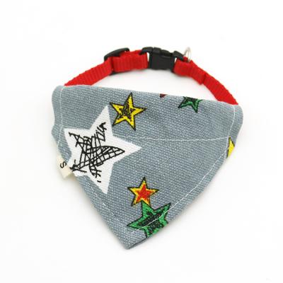 China Stylish Custom Stocked Sublimation Printing Small Big Dog Cat Triangle Bandana Collar Custom for sale