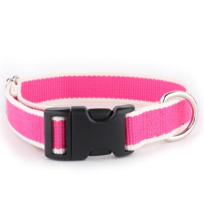 China 2021 Wholesale 2021 Plastic Buckle Factory Wholesale Bamboo Fiber Customized Pet Products Balancing Color Bamboo Collar With Plastic Buckle for sale