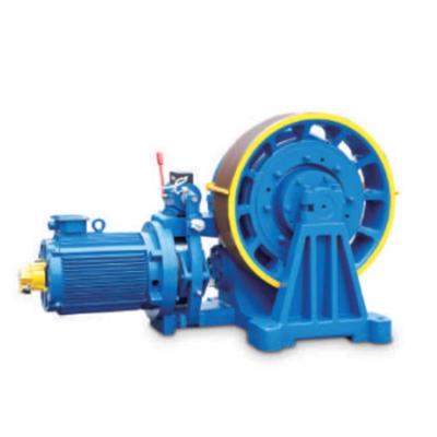 China Industrial Design Professional 1:1 Roping Electric Motor Geared Elevator Traction Machine for sale