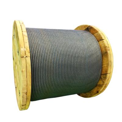 China Industrial Galvanized Elevator Steel Wire Rope 8*19S+NF/FC 6mm-13mm for sale