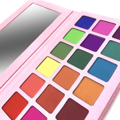 China Good Quality Low MOQ Waterproof Private Label High Dye Cardboard Eyeshadow Palette For Makeup for sale