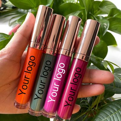 China Sunscreen 30 Colors Private Label Liquid Lipstick Matte Lipstick Rose Gold Tubes Wholesale Lipstick for sale