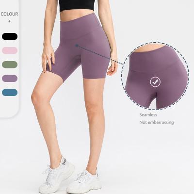 China Breathable Sports Running Fitness Simple Gym Breathable Women Workout Shorts Women Sports Yoga Nylon Shorts for sale