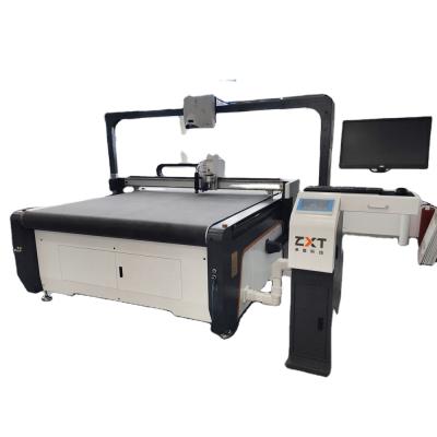 China Knife Cutting Automatic PVC Cloth Flat Layer Cutter Machine Surfboard Double-wall Blade Mixed Knife Cutting Machinery for sale