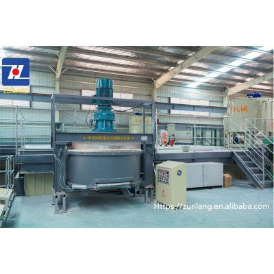 China Building material shops automatic multicolor synthetic quartz machinery large artificial stone slab making system ZL057 for sale