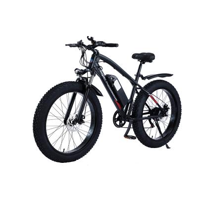 China Men 26 inch 7 speed 500W fat tire helper mtb mountain 48v electric bicycle for sale for sale