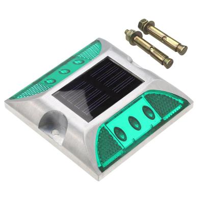 China Outdoor Road 6 LED Solar Power Ground Beacon Lights Driveway Road Stud for Road,Path,Driveway,Garden for sale