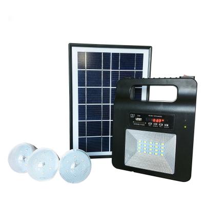 China High quality 3LED solar system controller mini solar generator 5W portable solar system for home,camping,travel for sale