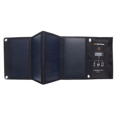 China Smart Mobile Phone ... 3 USB Ports 28W Solar Charger (Max 5V/4.8A), Foldable Portable Solar Phone Charger for sale