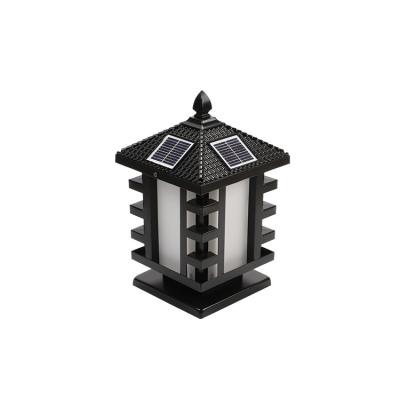 China Outdoor Lighting Solar Powered Post Wall Base Pathway Decorate Home Garden Fence Light Solar Gate Light for sale