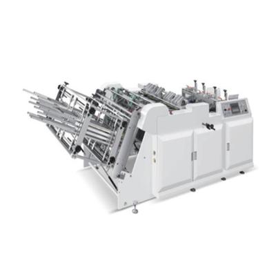 China food & Beverage factory with new asia market zhixin creative brand high speed two years warranty of paper food box forming machine for sale