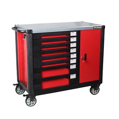 China Best Selling PP+PVC FIXMAN Mechanical Tool Cabinet Lockable Garage Storage Tool Drawer Trolley for sale