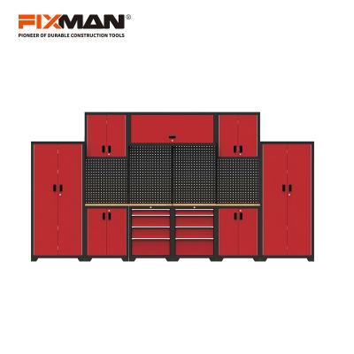 China FIXMAN Assembled Heavy Duty Garage Storage For Workshop Wall Cabinet Workbench for sale