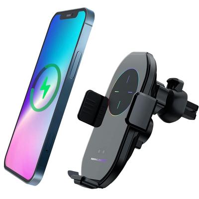 China Wireless Charger 15W Multi Wireless Charger Car Mount Holder Qi Air Vent Car Mobile Phone USB Fast Charging Wireless Charger For Iphone for sale