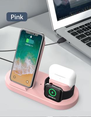 China Mobile Phone 3 in 1 15W 10W 7.5W 5W Portable Wireless Charger for iPhone Apple Watch for sale