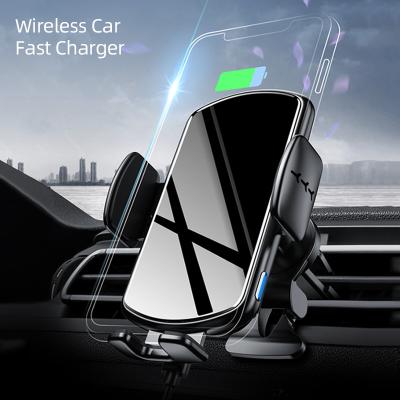 China Latest Qi Auto Induction Qi Car Charger And Wireless Phone Holder for sale