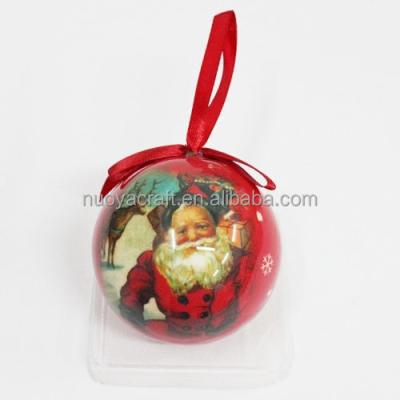 China Hand Painted Christmas High Quality Custom Christmas Ball Ornament for sale