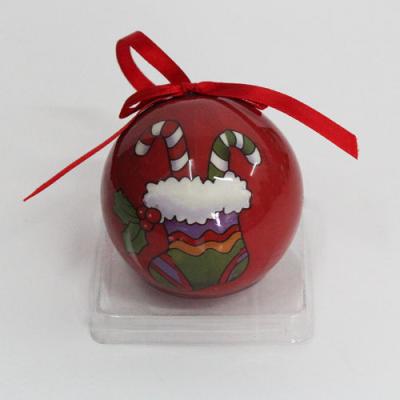 China Promotional Gift 2022 Big Outdoor Christmas Tree Decoration Ball With 7.5cm Diameter for sale