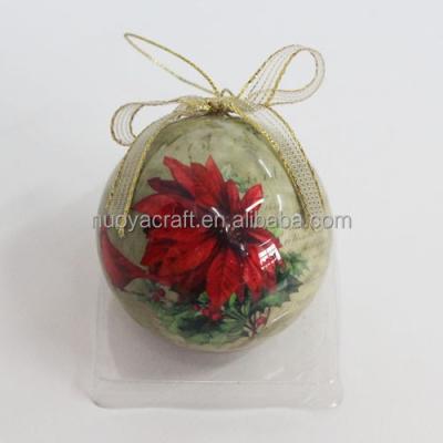 China High End Shiny Outdoor Xmas Christmas Ball Custom , Use For Souvenir / Gift / Promotion Gift for sale