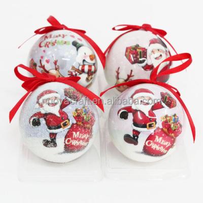 China Hot Selling Big Christmas Foam Handing Gasp Christmas Ball For Christmas Tree for sale