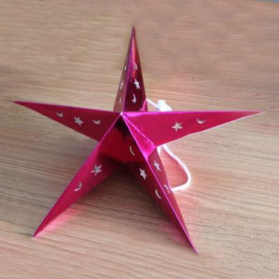 China 2022 Promotional Gift New Arrival Hand Make Christmas Hanging Decorative Paper Star Lantern NY05001 for sale