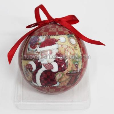 China Christmas Fashional Painting Christmas Ball For Christmas Hanging Ornament for sale