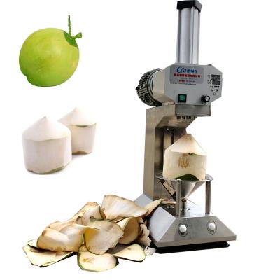 China Food & Beverage Factory Good feedback automatic Coconut Shell Grinding Machine green coconut peeling machine chipping tip coconut machine factory price for sale