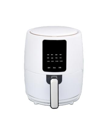 China Commercial 6L High Quality Touch Screen Smart Simple Appearance Design Oil Free Large Firepower Air Fryer for sale