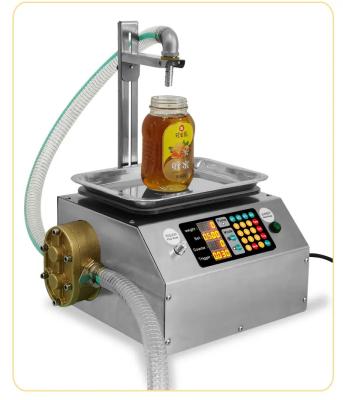 China Food Full Automatic Sub Weighing Filling Machine Honey CJY-B Sesame Filler Paste Edible Oil Glue Viscous Feeder  liquid filling machi for sale