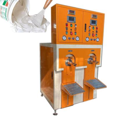 China Food Two tube wall putty paste Putty powder packaging machine filling packing machine for sale