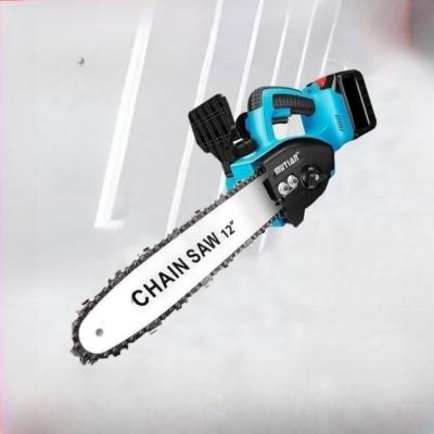 China Wood Saw Household electric chain saw Rechargeable lithium woodworking small handheld power tools lithium battery logging saw for sale