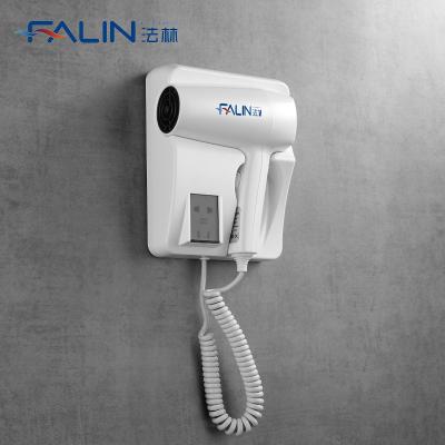 China Plastic Hotel Hair Dryer Bathroom Hair Dryer With Shaver Plug Wall Mounted Hotel Hair Dryer Diffuser for sale