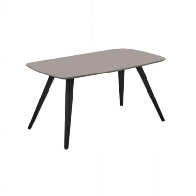 China Modern Black Painting Glass Table Home Furniture Glass Dining Table for sale