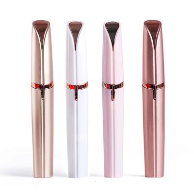 China Plastic Lady's Electric Eyebrow Trimming Knife Razor Electric Facial Eyebrow Shaver Pen for sale