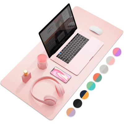 China Household environmental protection cork office protective leather double-sided mouse pad for sale