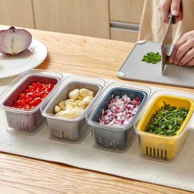 China Special Freshness Storage Drawer Type Food Grade Plastic Sealed Fresh Storage Box For Refrigerator for sale