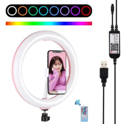 China Dimmable Ring LED Live Streming Ring Light Rechargeable Photography USB Camera Video Light Wholesale Portable Flash Led Selfie Live Light for sale