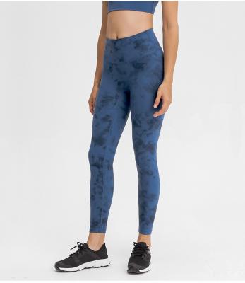 China Women's 2021 Tie Dye Breathable Leggings Butt Crac! crack! yoga leggings leggings with logo made to order for sale