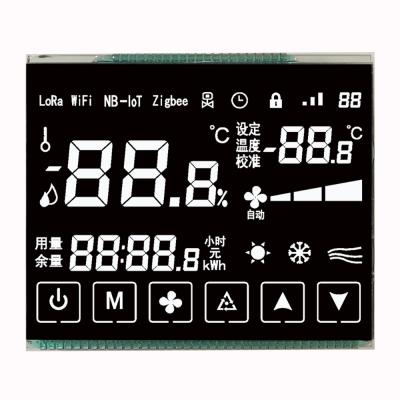 China Wholesale High Contrast Custom VA Black Segment LCD Display Touch Icon LCD For Thermostat 3.5 Inch for sale