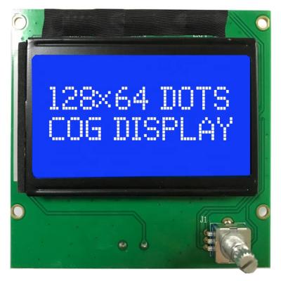 China Custom Blue 128x64 3.6 Inch LCD Display Module Chip On Board Graphic LCD Display COB Graphics Module for sale