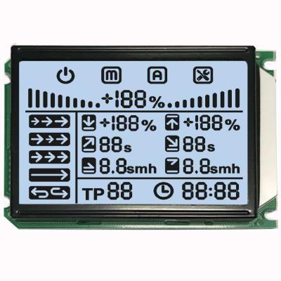 China Custom TN 7 Segment Monochrome LCD Display 3 O'Clock 2.9 Inch Viewing Angle Segment LCD for sale