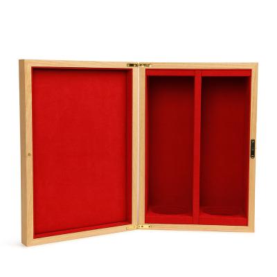 China Handmade Manufacturer High Quality Wooden Wine Packaging Luxury 2 Bottle Wine Box Wholesale for sale