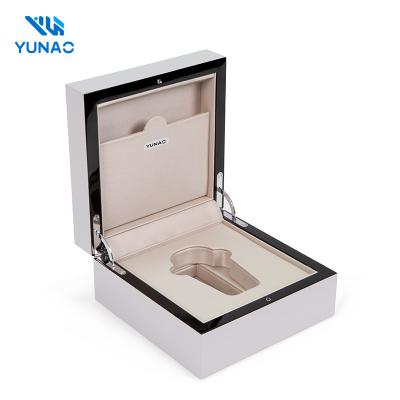 China Handmade New Design Wood Storage Box Hinged Lid  Cufflink  Key Box Custom Logo Wooden Key Storage Wooden Box for sale