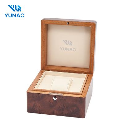 China Wood Watch Storage Gift Display Box Luxury Wood Packing Watch Box Factory Wholesale Price Custom Watch Box for sale