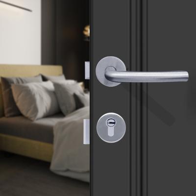 China Best Modern Supplier Stainless Steel Lever Door Handles Fire Resistant Lock for sale