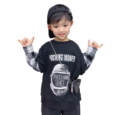 China Anti-pilling two fake boys in one clothes plaid long sleeve teens shirt for sale