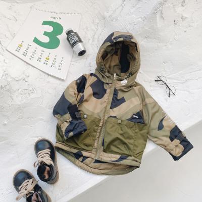 China Breathable Winter Kids Camouflage Jackets Soft Warm Hooded Coats For Boys Girls for sale