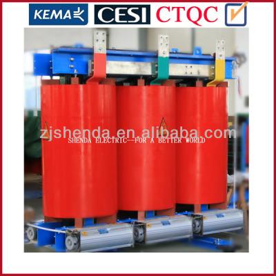 China Resin Cast Epoxy Low Power Loss Dry Type Transformer With 6kv 6.6kv 11kv 33kv 35kv for sale