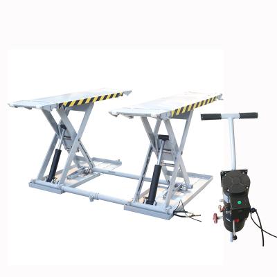 China Professional Hydraulic Scissor Lift Car Dent Repair 220v Car Wheel Wheel Scissor Lift for sale